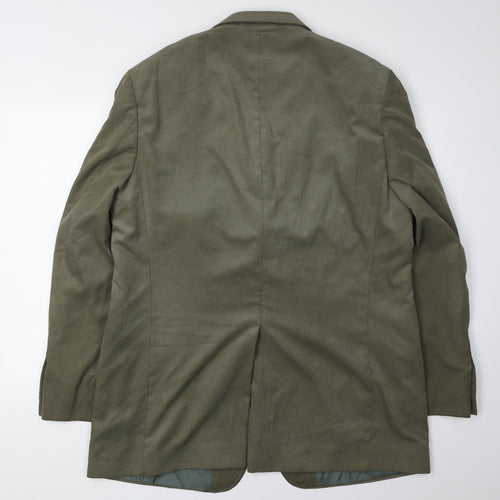 Marks and Spencer Men's Green Blazer 44L Long Jacket