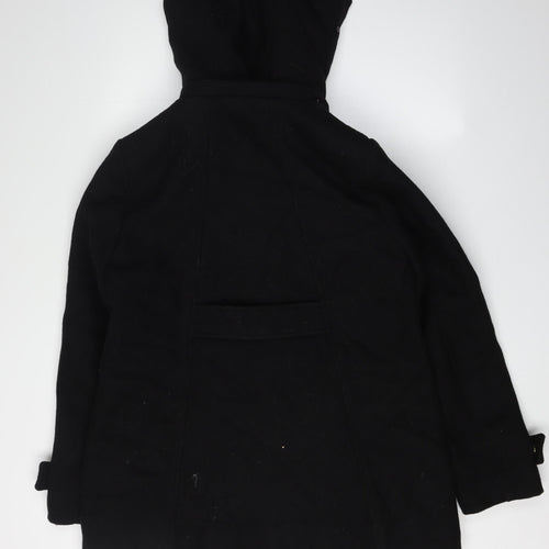 La Redoute Women's Black Hooded Wool Coat Size 12