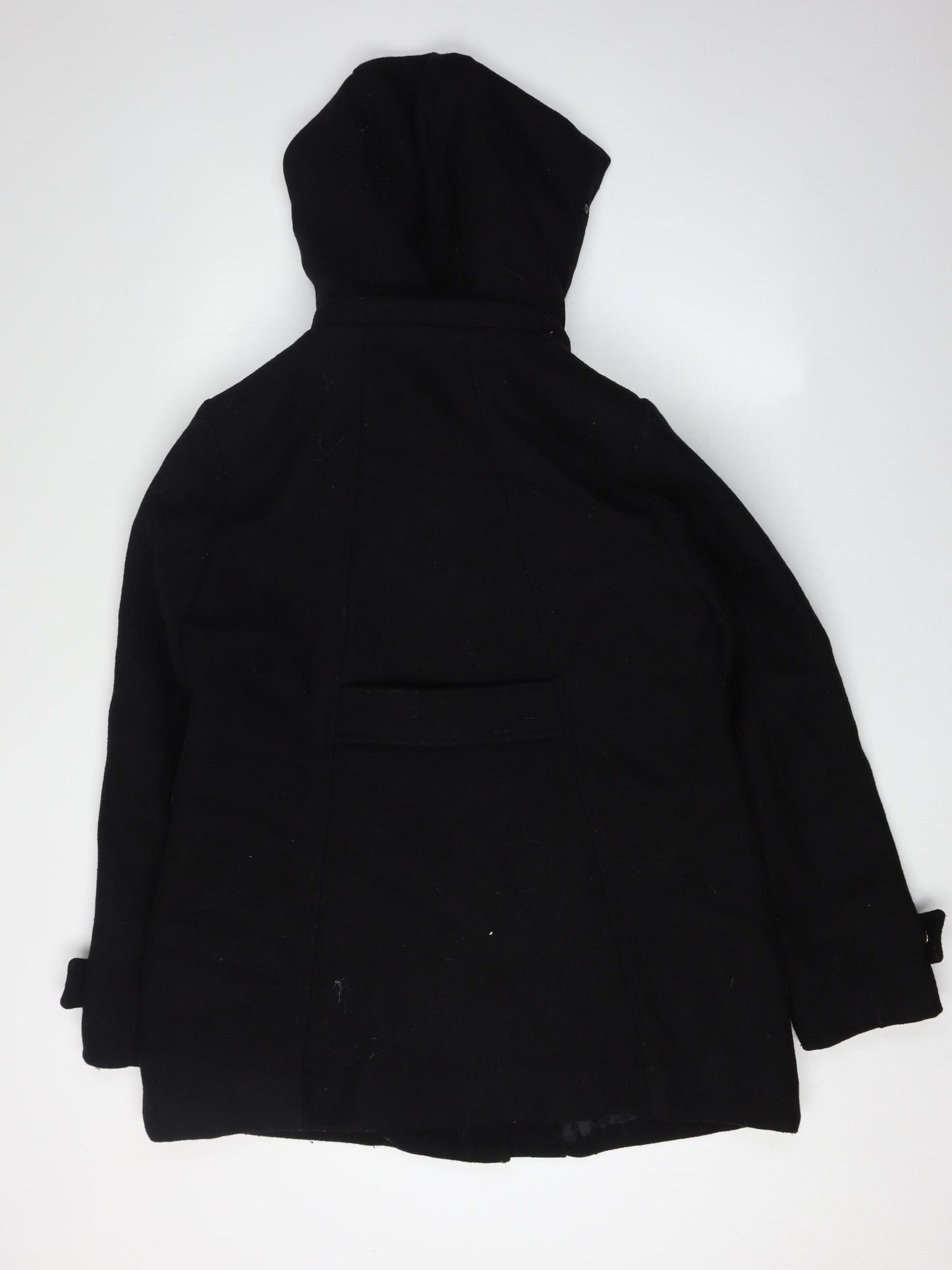 La Redoute Women's Black Hooded Wool Coat Size 12