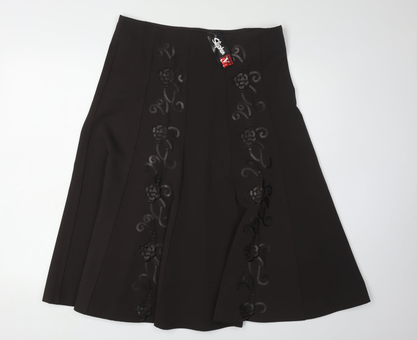 Stephen Women's Black A-Line Skirt Size 14