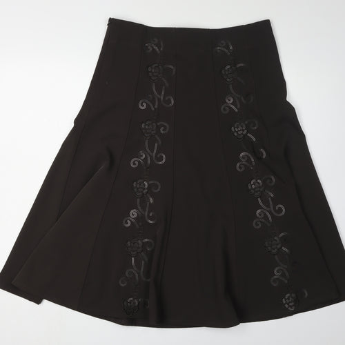 Stephen Women's Black A-Line Skirt Size 14