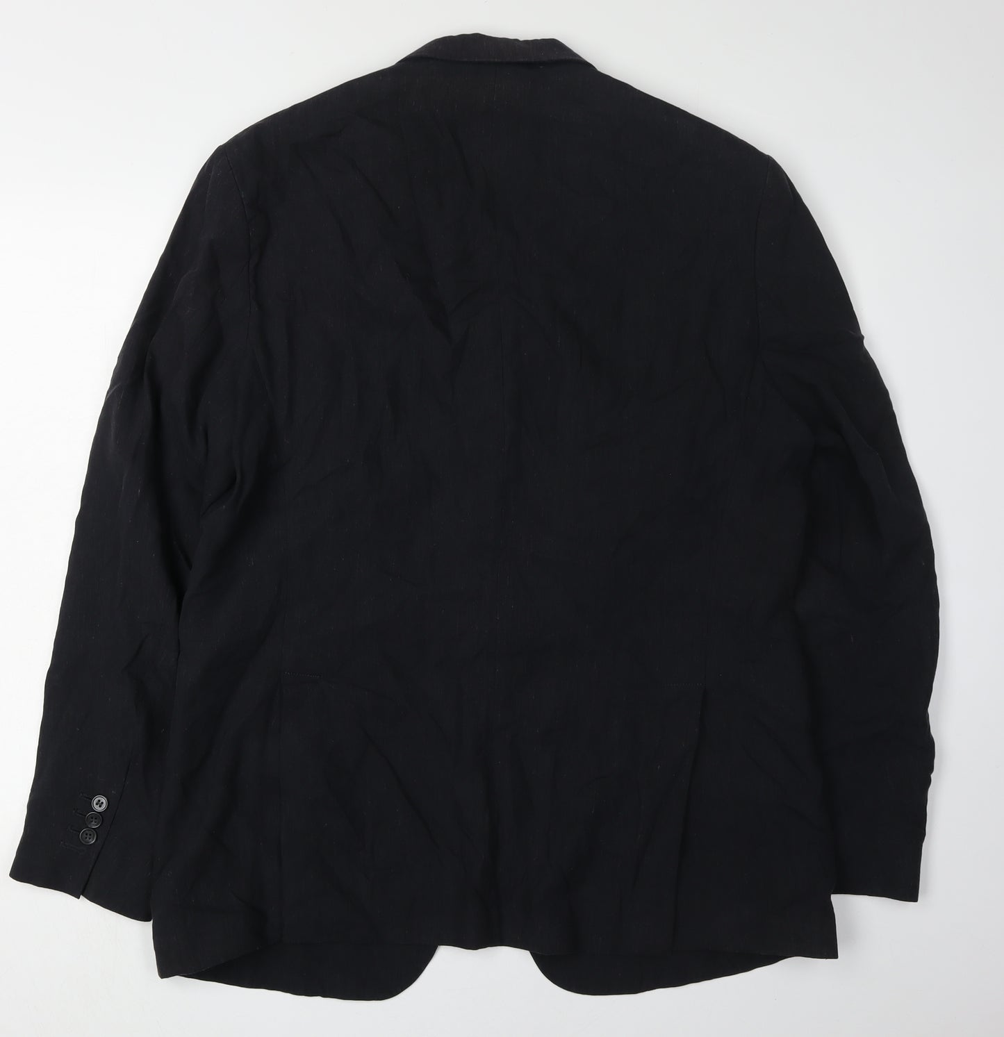 COS Men's Black Linen Blazer Jacket Size UK 44