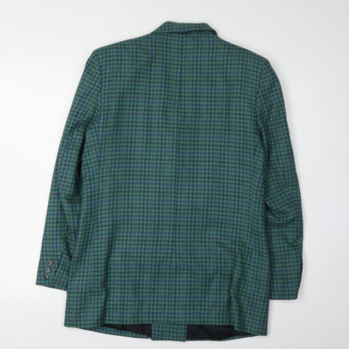 James Meade Women's Green Check Blazer Size 10