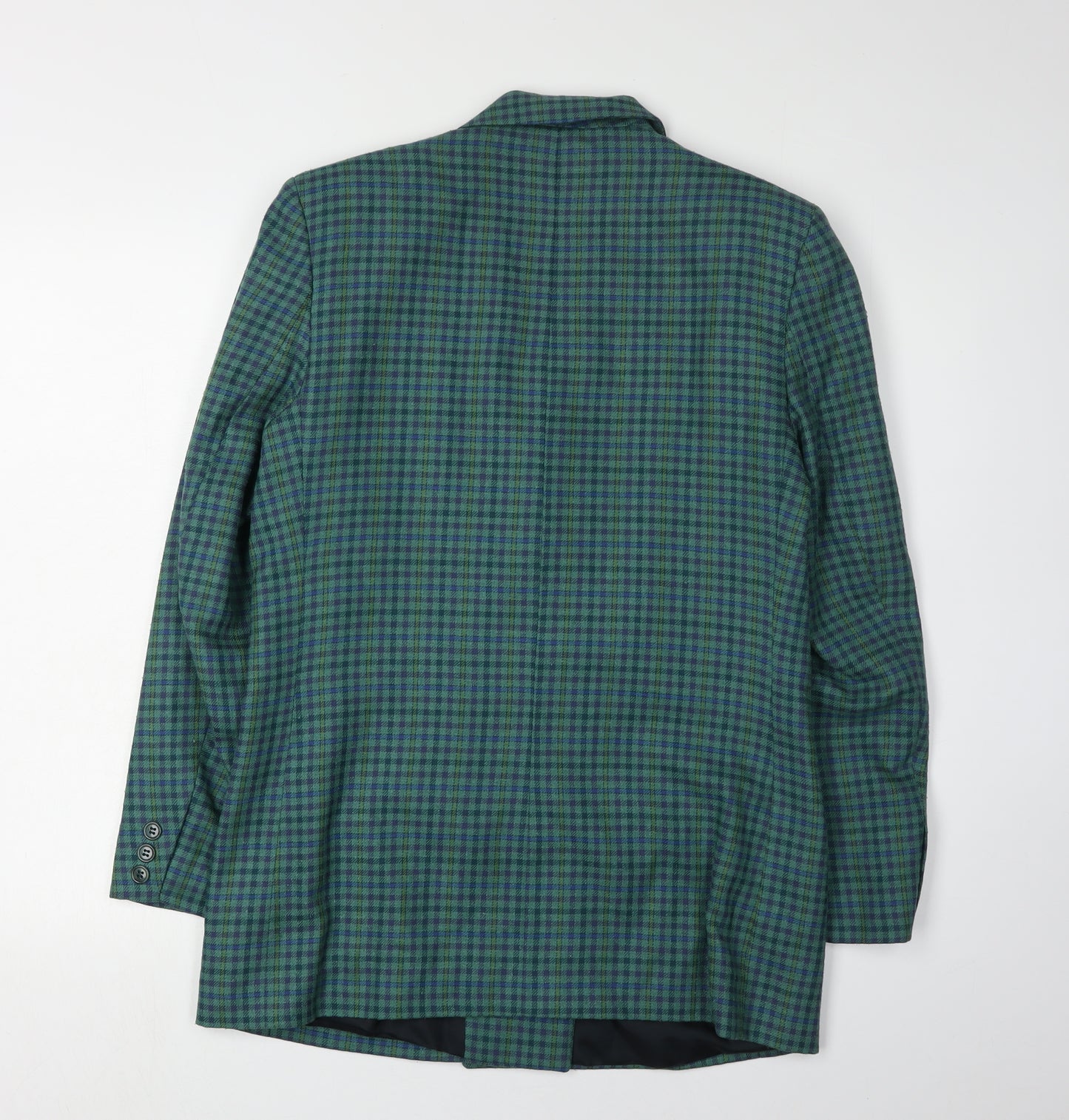 James Meade Women's Green Check Blazer Size 10