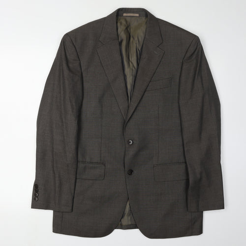 Next Italia Men's Brown Wool Blazer Jacket Size 38S