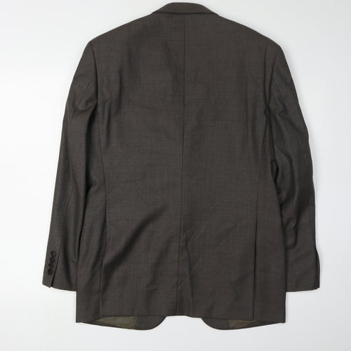 Next Italia Men's Brown Wool Blazer Jacket Size 38S