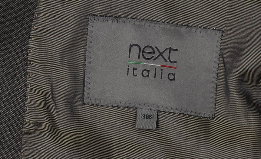 Next Italia Men's Brown Wool Blazer Jacket Size 38S