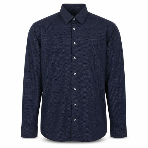 Livergy Men's Navy Long Sleeve Shirt 15.5 Regular Fit