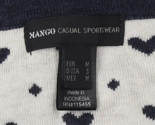 Mango Women's Multicoloured Heart Cardigan Size 12