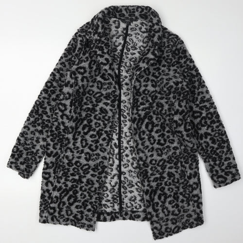 Next Women's Grey Animal Print Long Sleeve Jumper