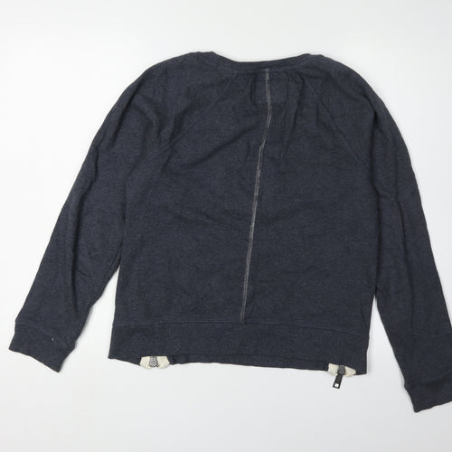 Superdry Women's Black Sequin Pullover Sweatshirt S