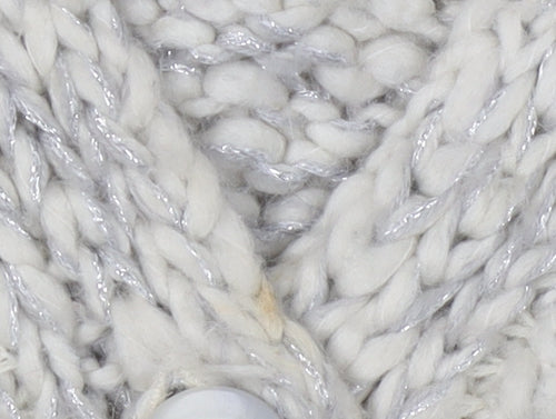 Oasis Women's Ivory Knit Cardigan Size M V-Neck Buttoned