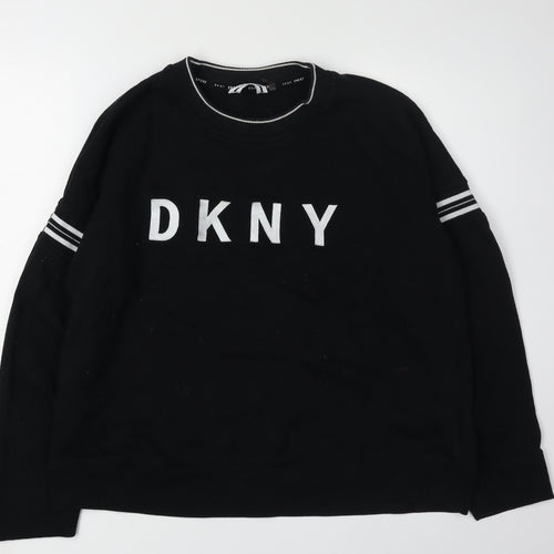 DKNY Women's Black XL Pullover Sweatshirt