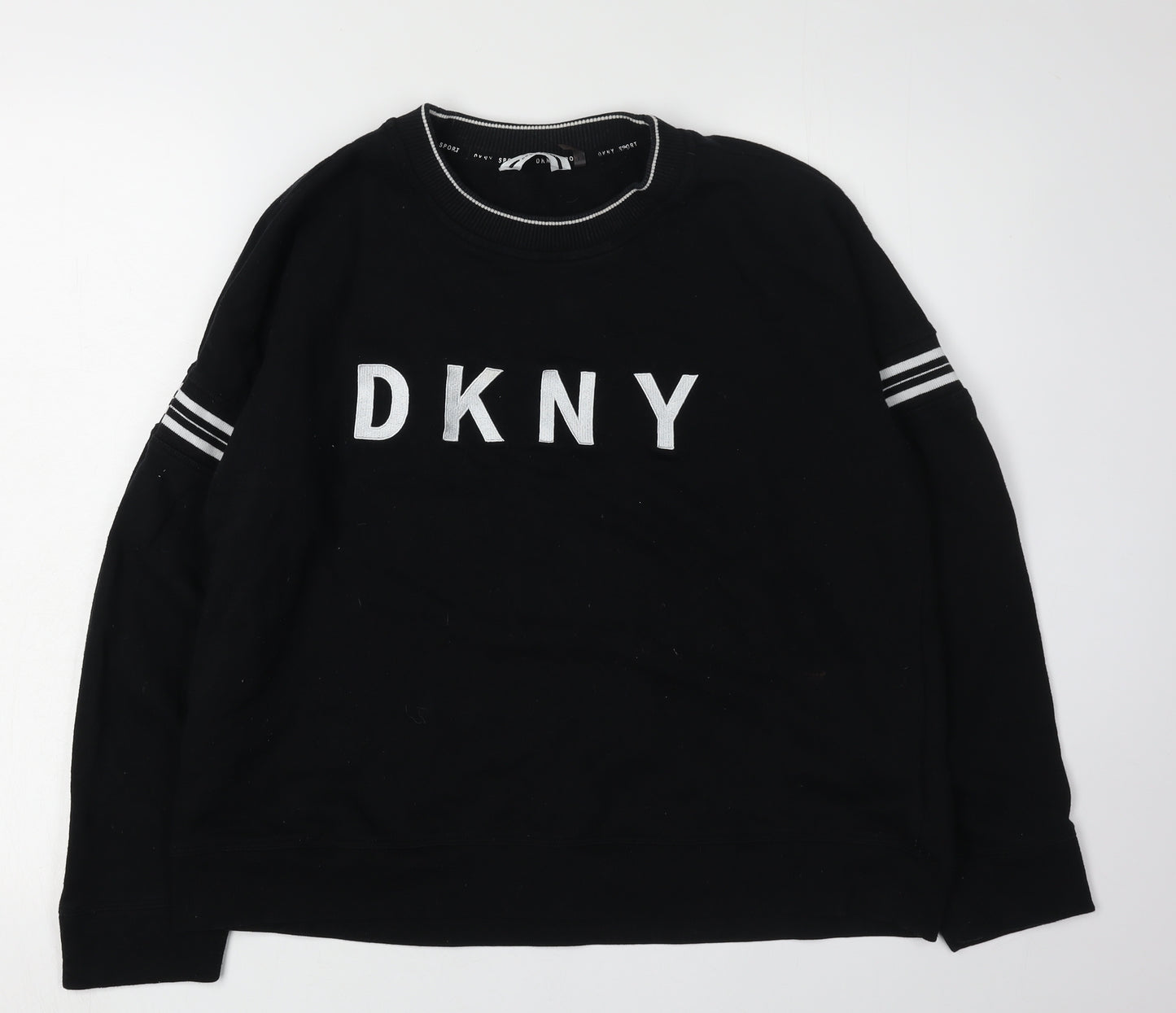 DKNY Women's Black XL Pullover Sweatshirt