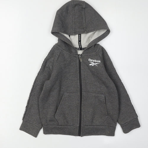 Reebok Boys Grey Full Zip Hoodie Size 2 Years
