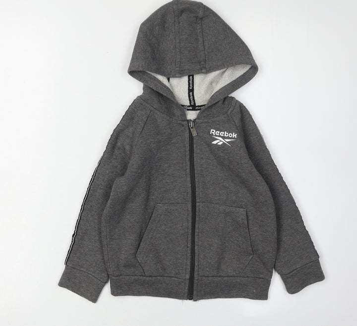 Reebok Boys Grey Full Zip Hoodie Size 2 Years