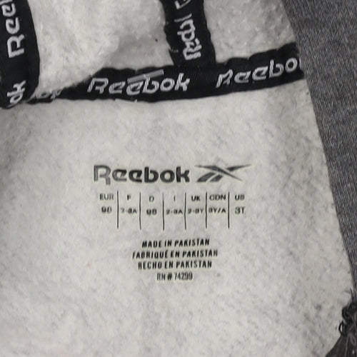 Reebok Boys Grey Full Zip Hoodie Size 2 Years