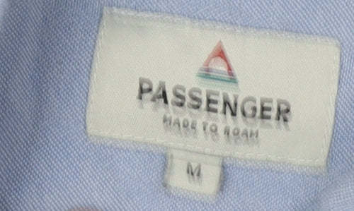 Passenger Men's Blue Long Sleeve Button-Up Shirt - M