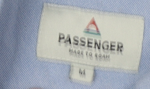 Passenger Men's Blue Long Sleeve Button-Up Shirt - M