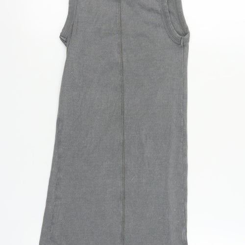 Zara Women's Grey Tank Dress Size 10