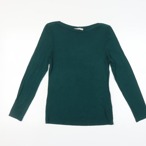 Oasis Women's Green Long Sleeve Top Size S
