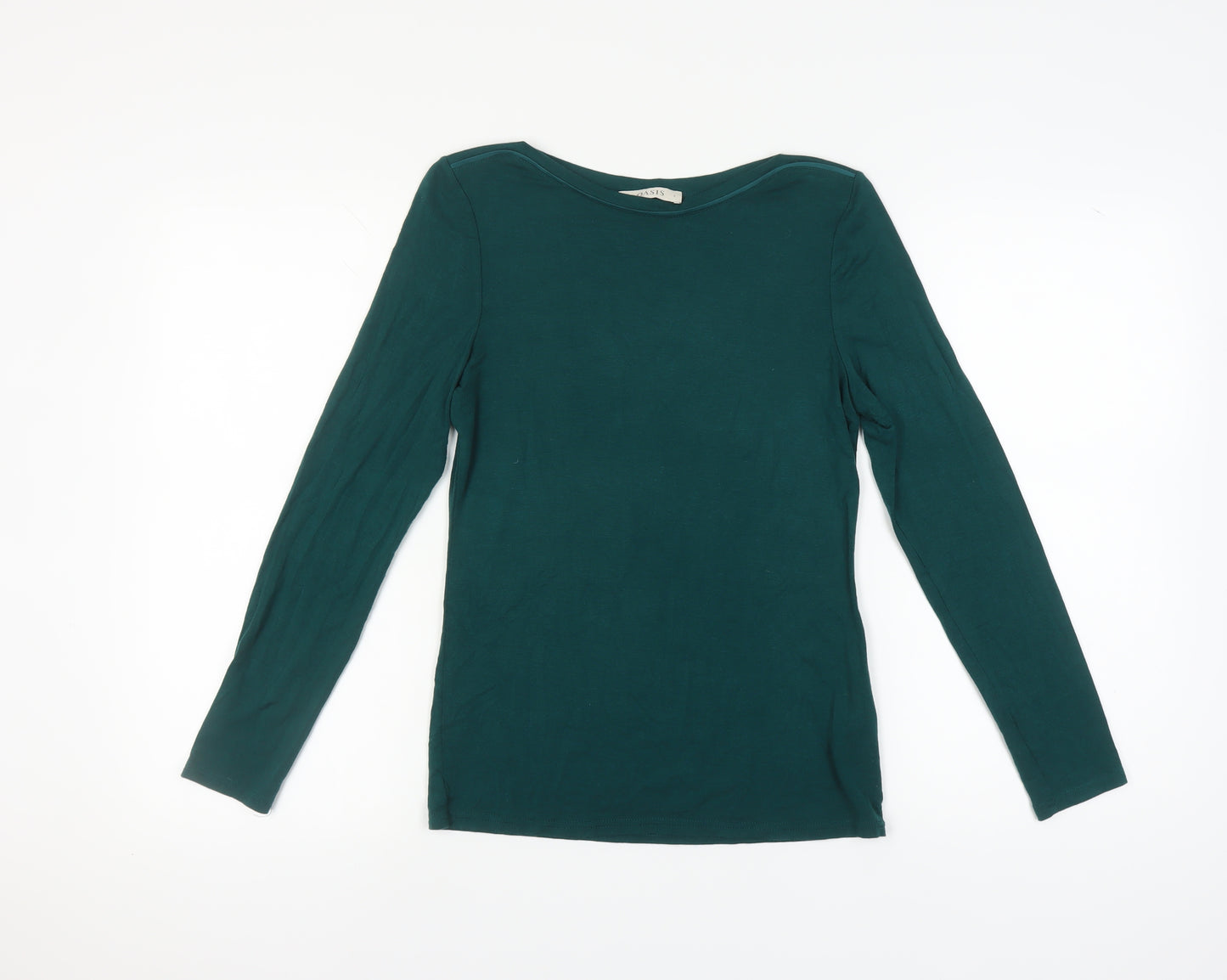 Oasis Women's Green Long Sleeve Top Size S