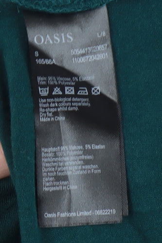 Oasis Women's Green Long Sleeve Top Size S