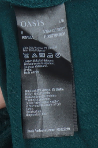 Oasis Women's Green Long Sleeve Top Size S