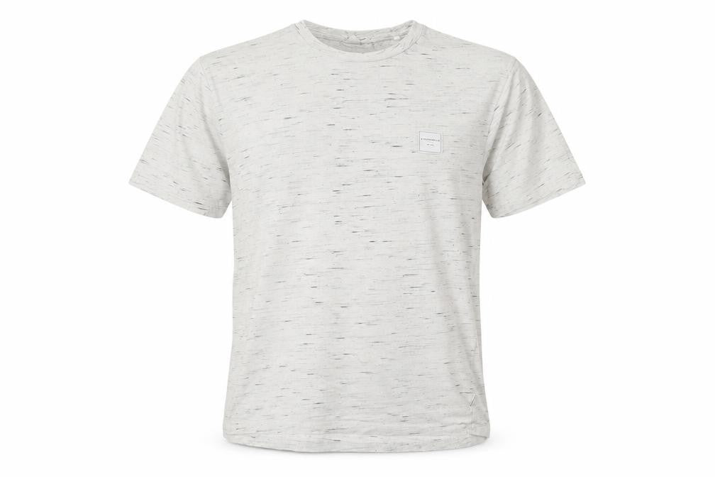 Lindbergh Men's White Crew Neck T-Shirt, M, Short Sleeve