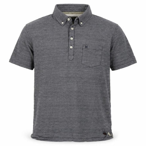 Hammond & Co Men's Grey Polo L Cotton Short Sleeve