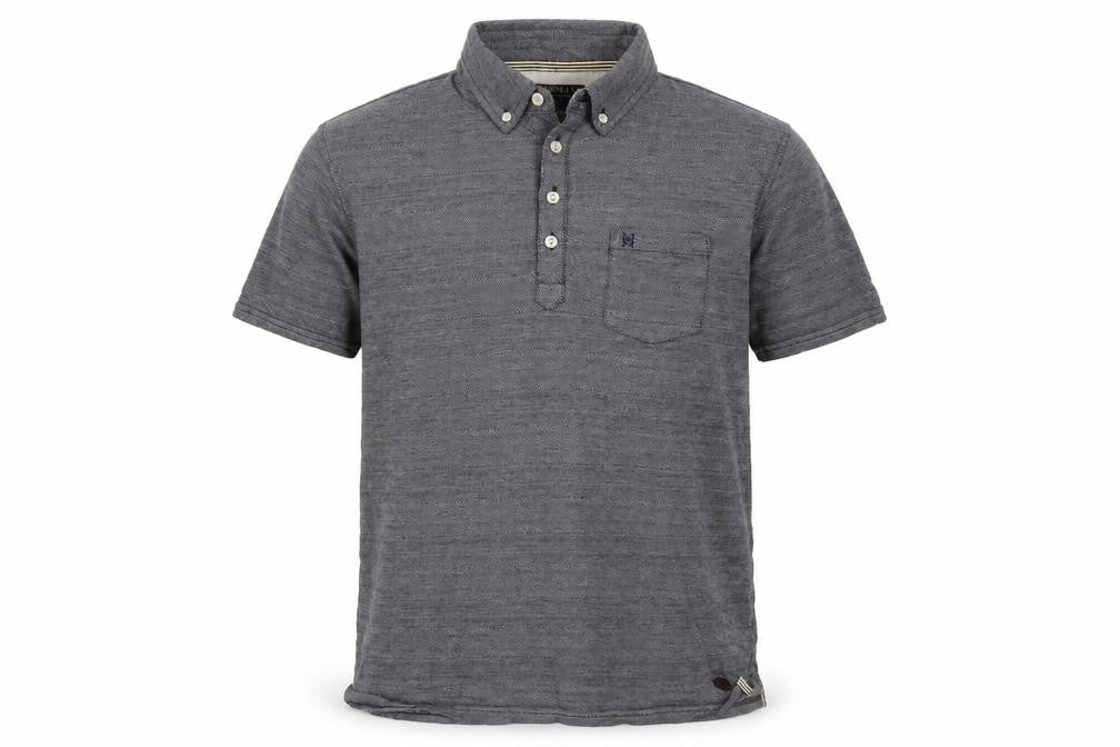Hammond & Co Men's Grey Polo L Cotton Short Sleeve