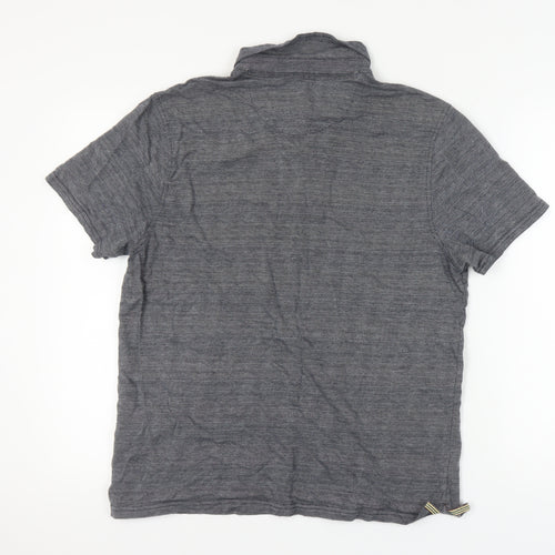 Hammond & Co Men's Grey Polo L Cotton Short Sleeve