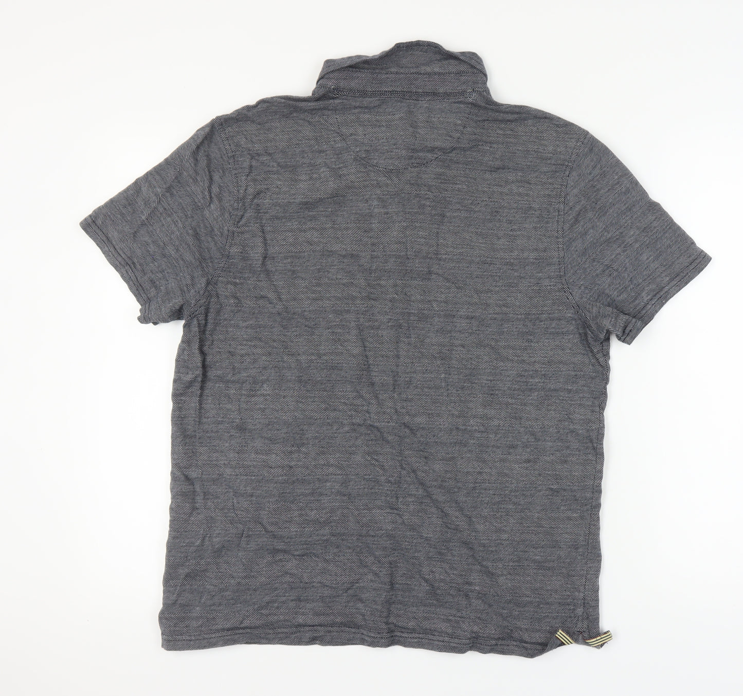 Hammond & Co Men's Grey Polo L Cotton Short Sleeve