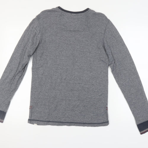 Fat Face Mens Grey Long Sleeve Slim Fit T-Shirt - S