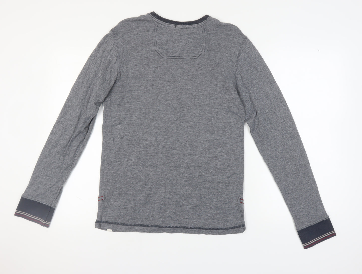Fat Face Mens Grey Long Sleeve Slim Fit T-Shirt - S
