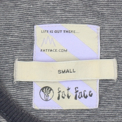 Fat Face Mens Grey Long Sleeve Slim Fit T-Shirt - S