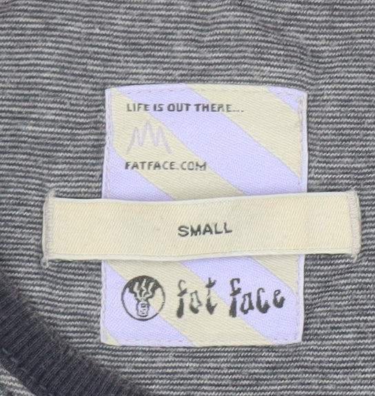 Fat Face Mens Grey Long Sleeve Slim Fit T-Shirt - S