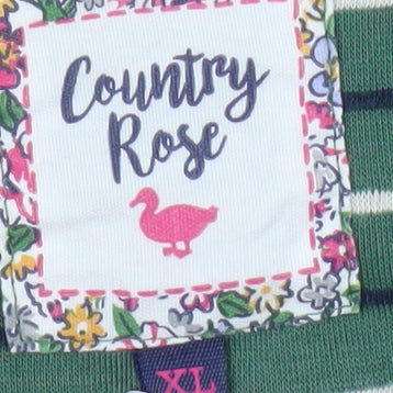 Country Rose Women's Green XL Basic T-Shirt