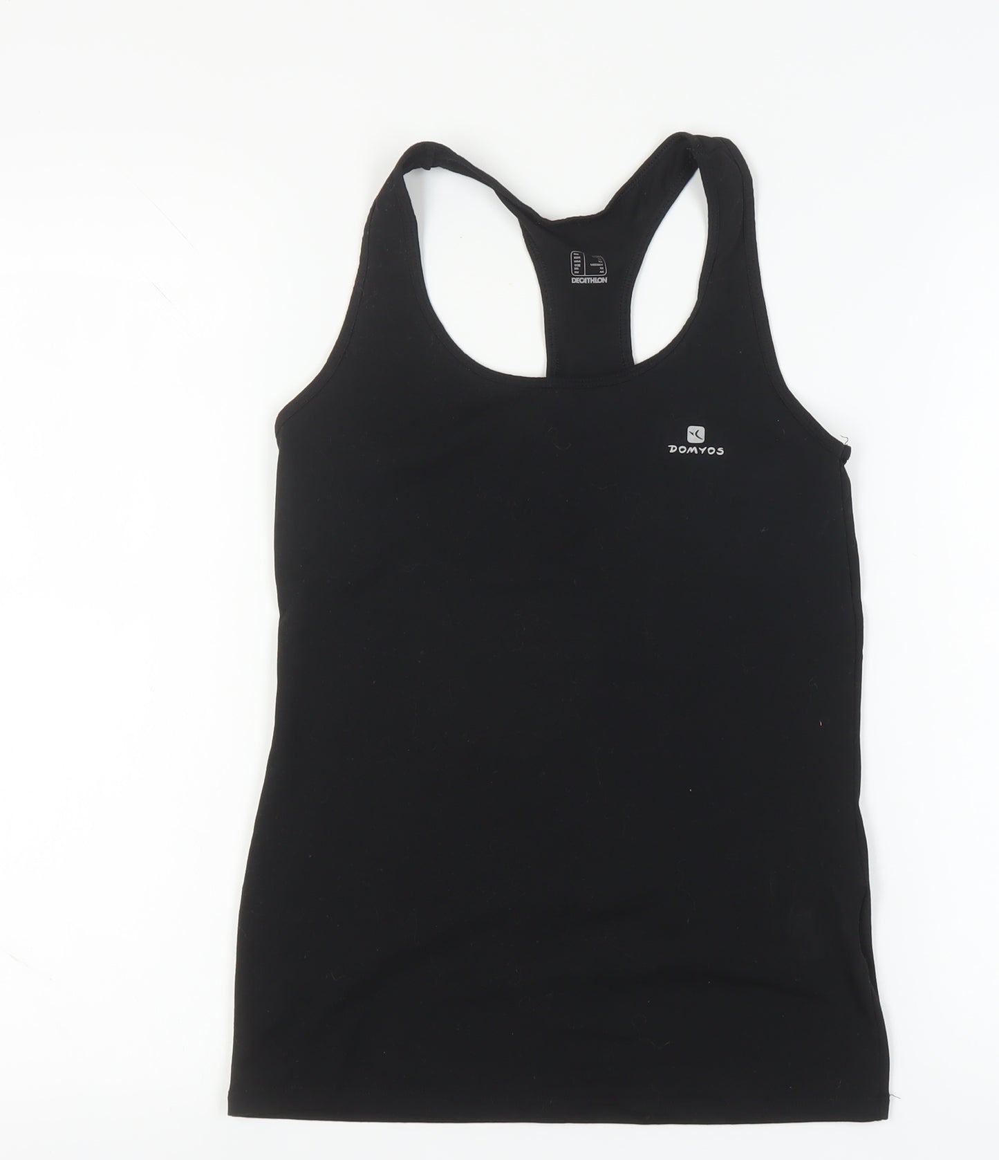 Domyos Women's Black Tank Top Slim Fit Size 10