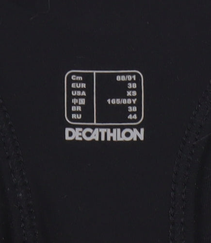 Domyos Women's Black Tank Top Slim Fit Size 10