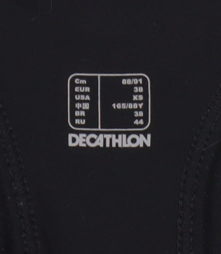 Domyos Women's Black Tank Top Slim Fit Size 10