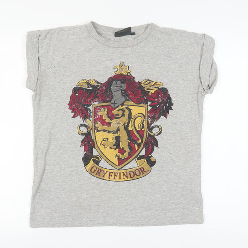 Harry Potter Grey Women’s T-Shirt Size 10, Gryffindor