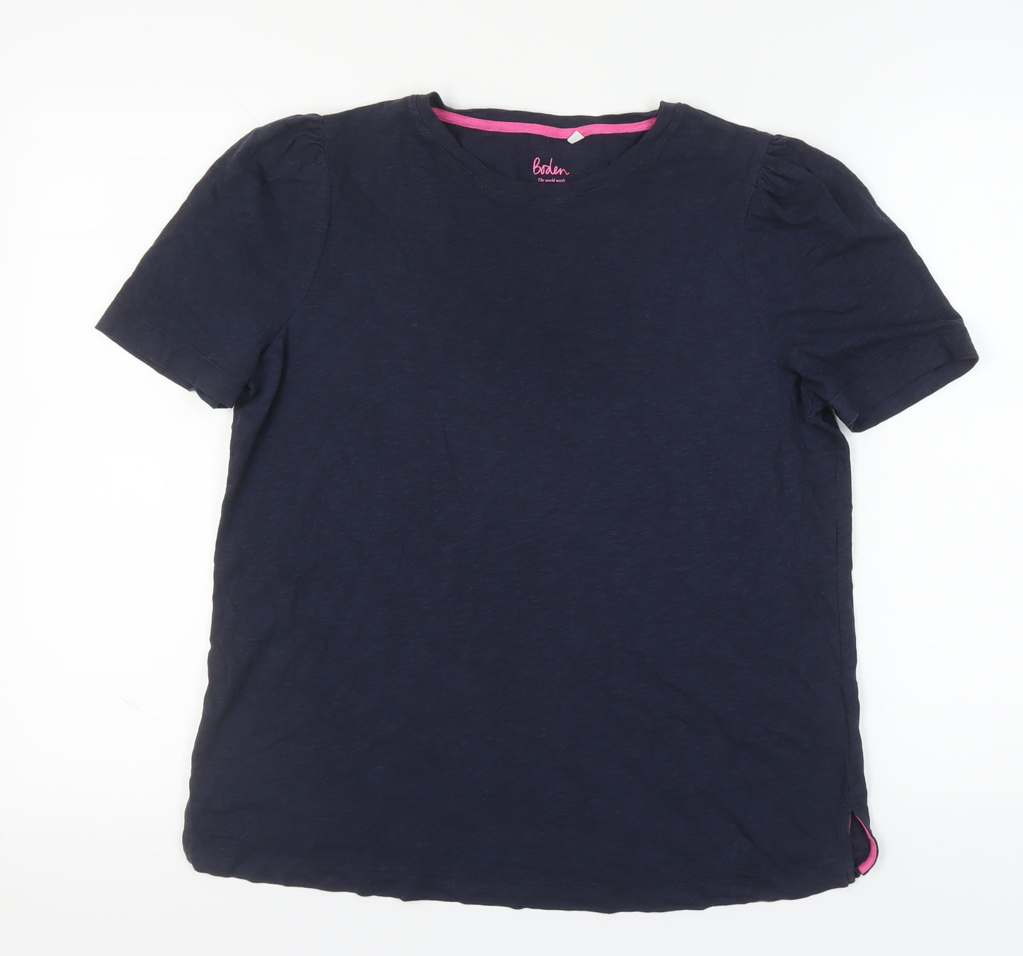 Boden Women's Blue T-Shirt M 100% Cotton Regular Fit