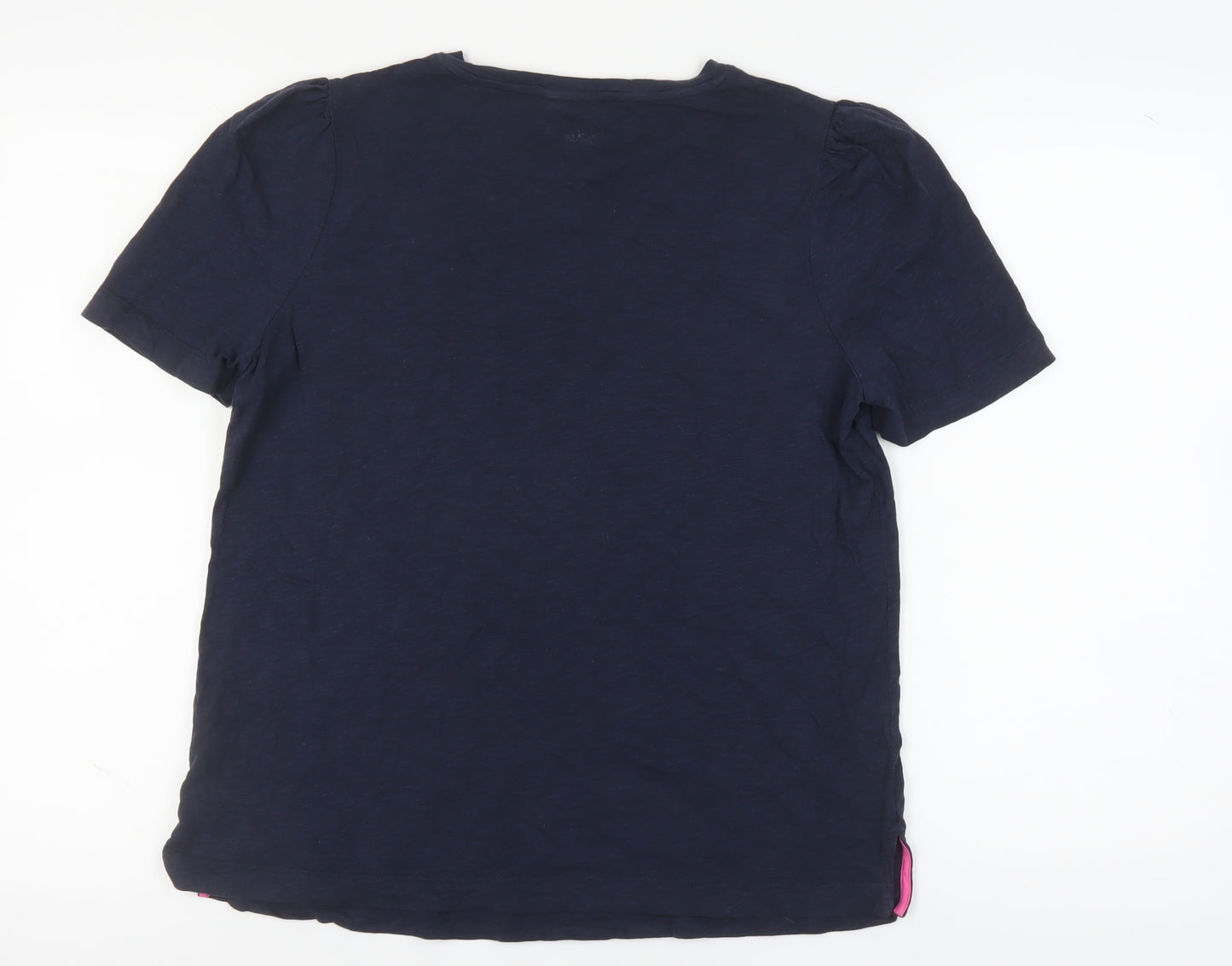 Boden Women's Blue T-Shirt M 100% Cotton Regular Fit