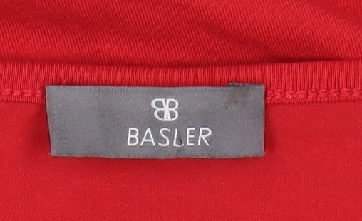 Basler Women's Red 3/4 Sleeve T-Shirt Size 20
