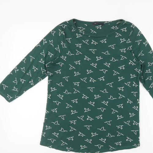 Marks and Spencer Green Animal Print T-Shirt, Size 18