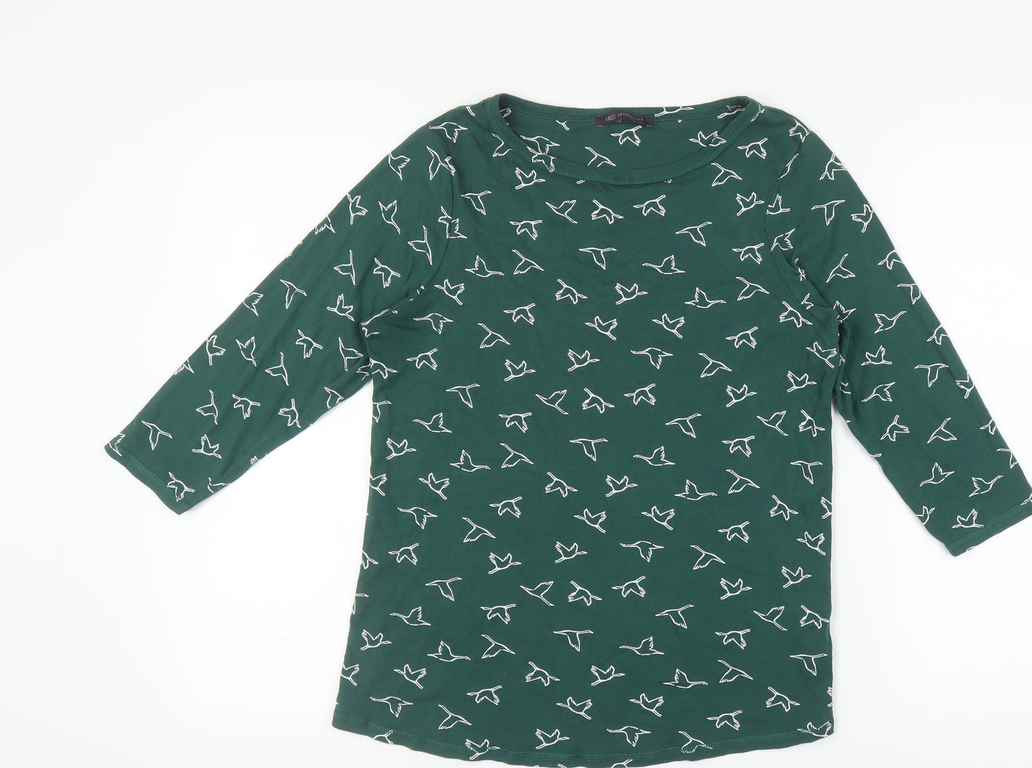 Marks and Spencer Green Animal Print T-Shirt, Size 18