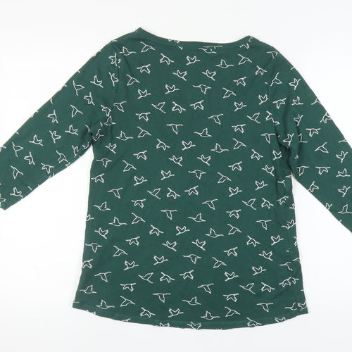 Marks and Spencer Green Animal Print T-Shirt, Size 18