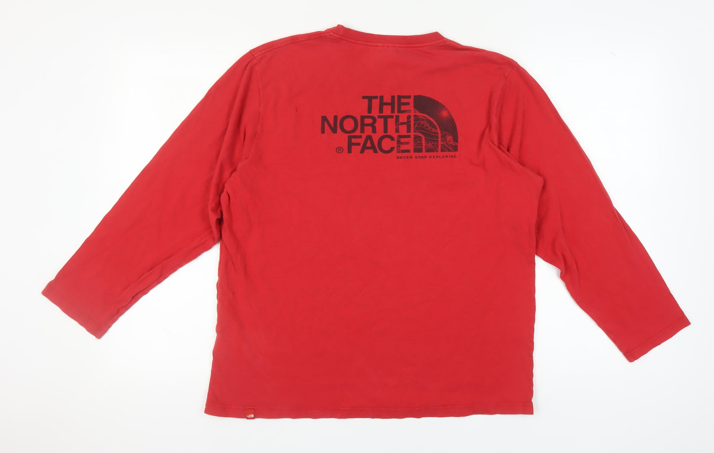 The North Face Men's Red Long Sleeve T-Shirt - Large