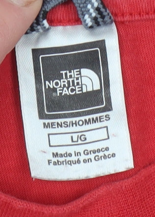 The North Face Men's Red Long Sleeve T-Shirt - Large